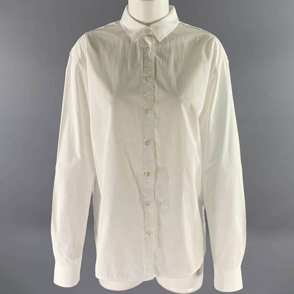 TOTEME Size 10 White Cotton Shirt